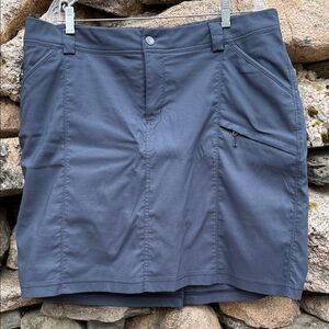 Duluth Trading Skort 18 Slate Blue Lined Athletic
